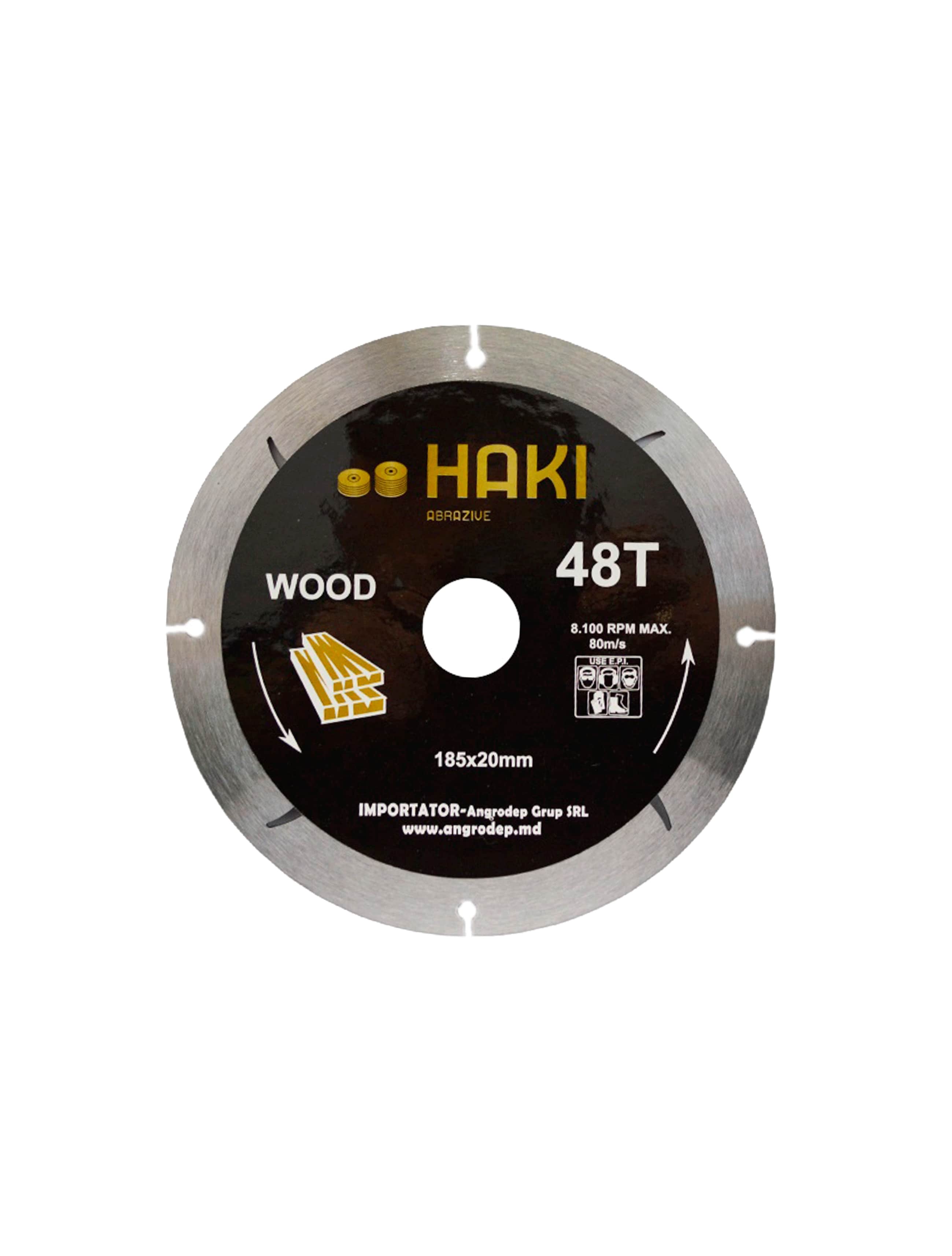 Disc lemn 185 48T 20/16 HAKI