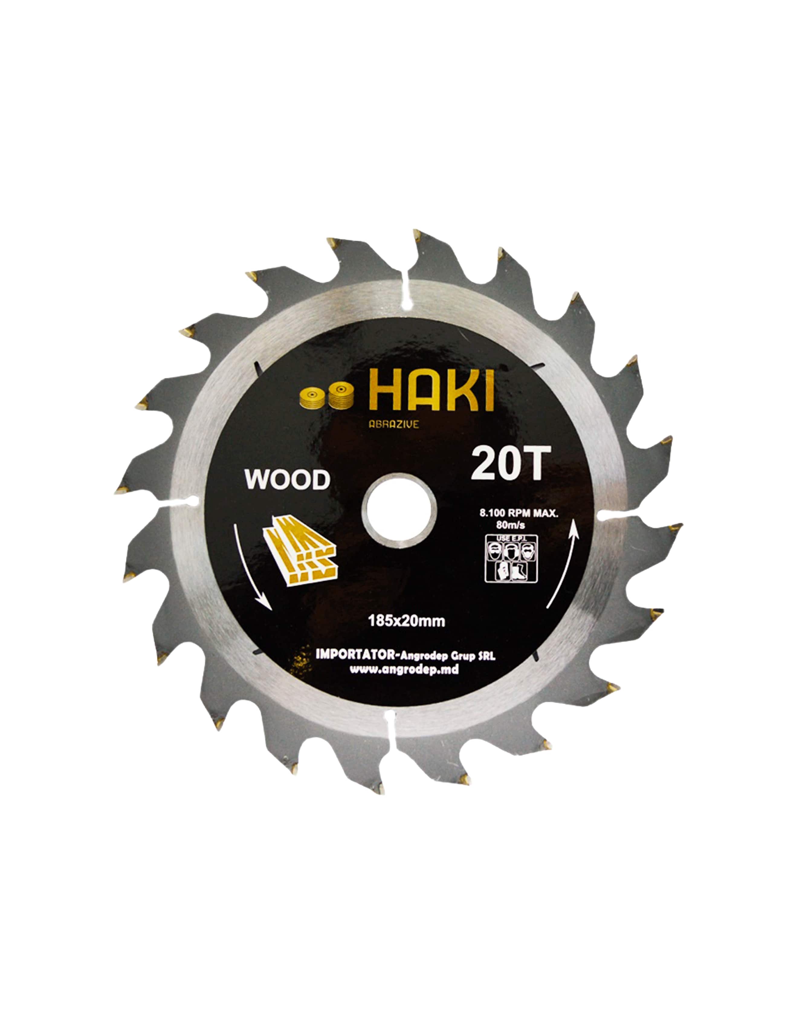 Disc lemn D185 20T 20/16 HAKI-180