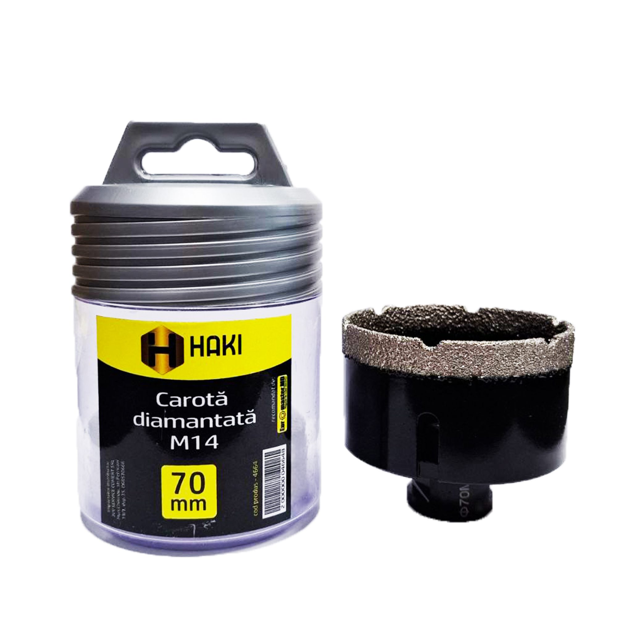 Алмазное корончатое сверло 70 мм M14 HAKI