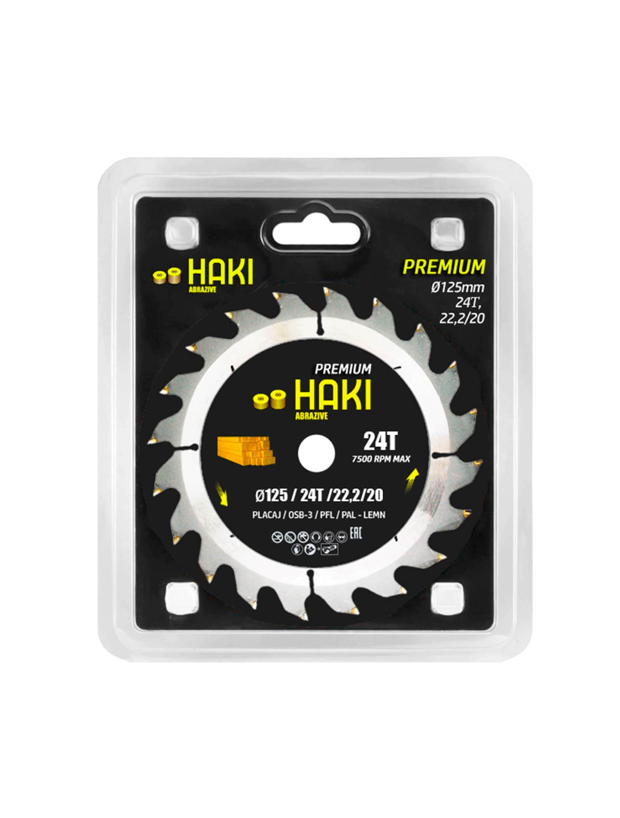 Деревянный диск 125 24T 22.2/20 HAKI