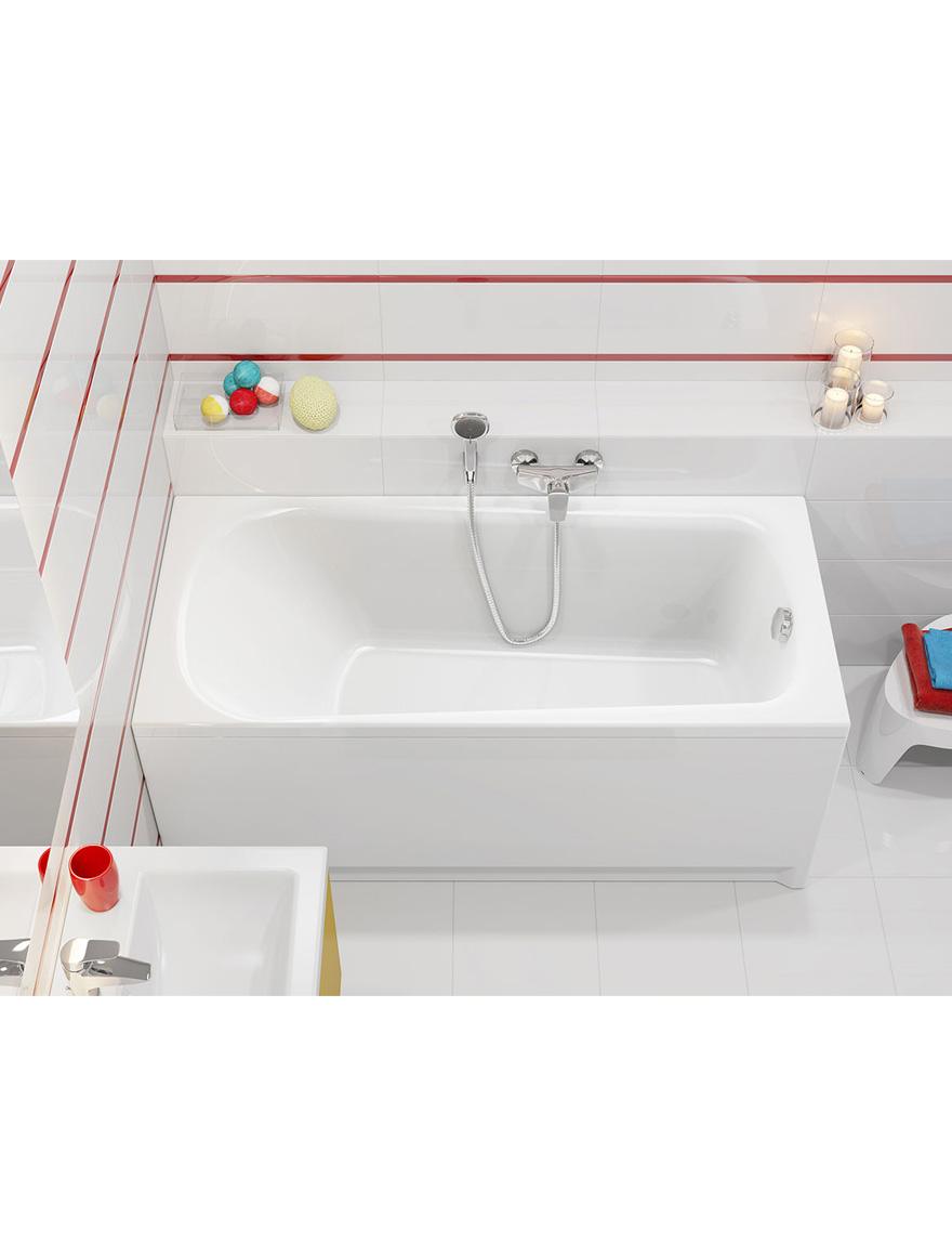 81177 Прямоугольная акриловая ванна 1700x700 Nao + писсуар Cersanit