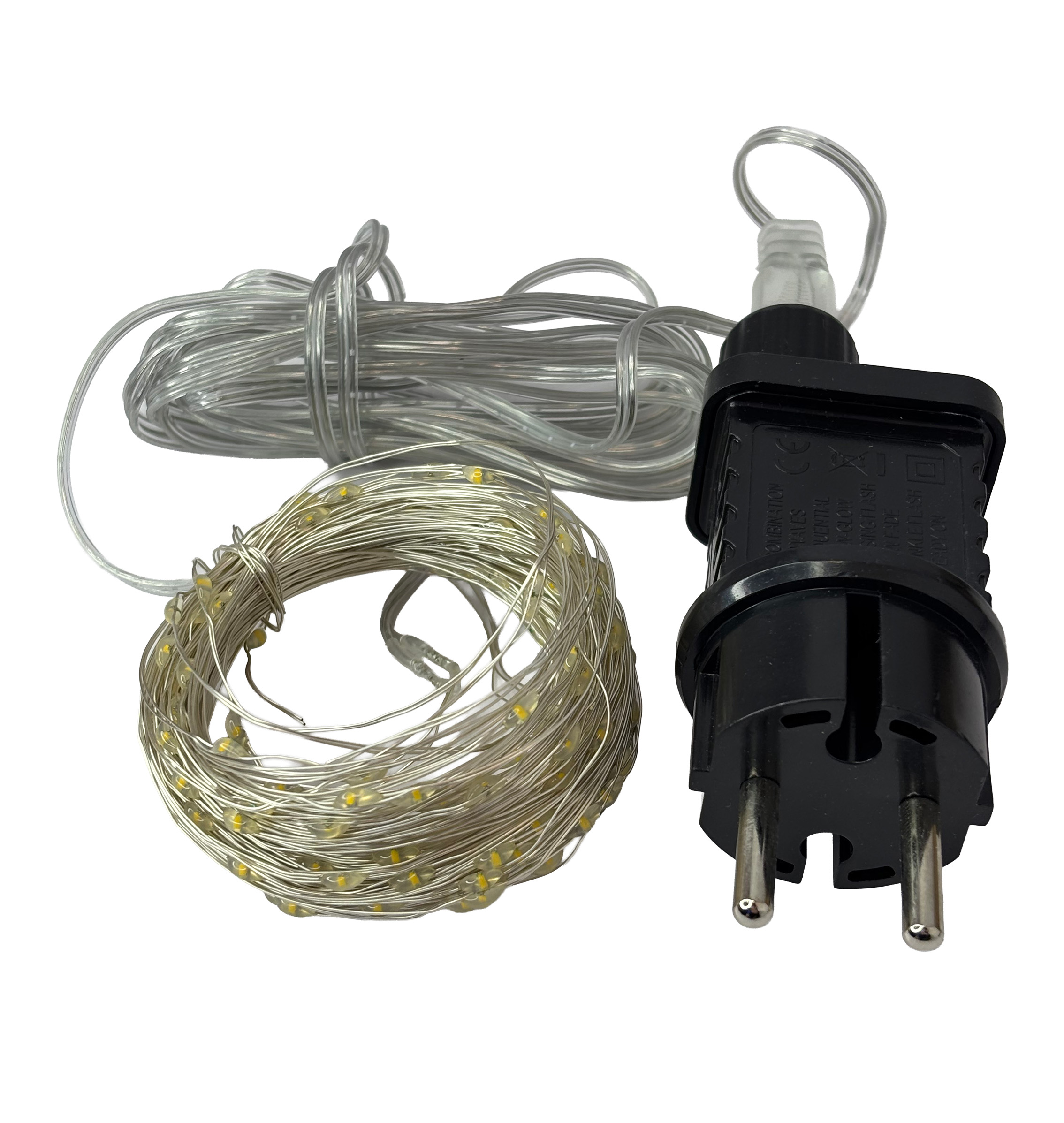 Ghirlandă fir din cupru Subțire 20m 200LED 8 regimuri IP44