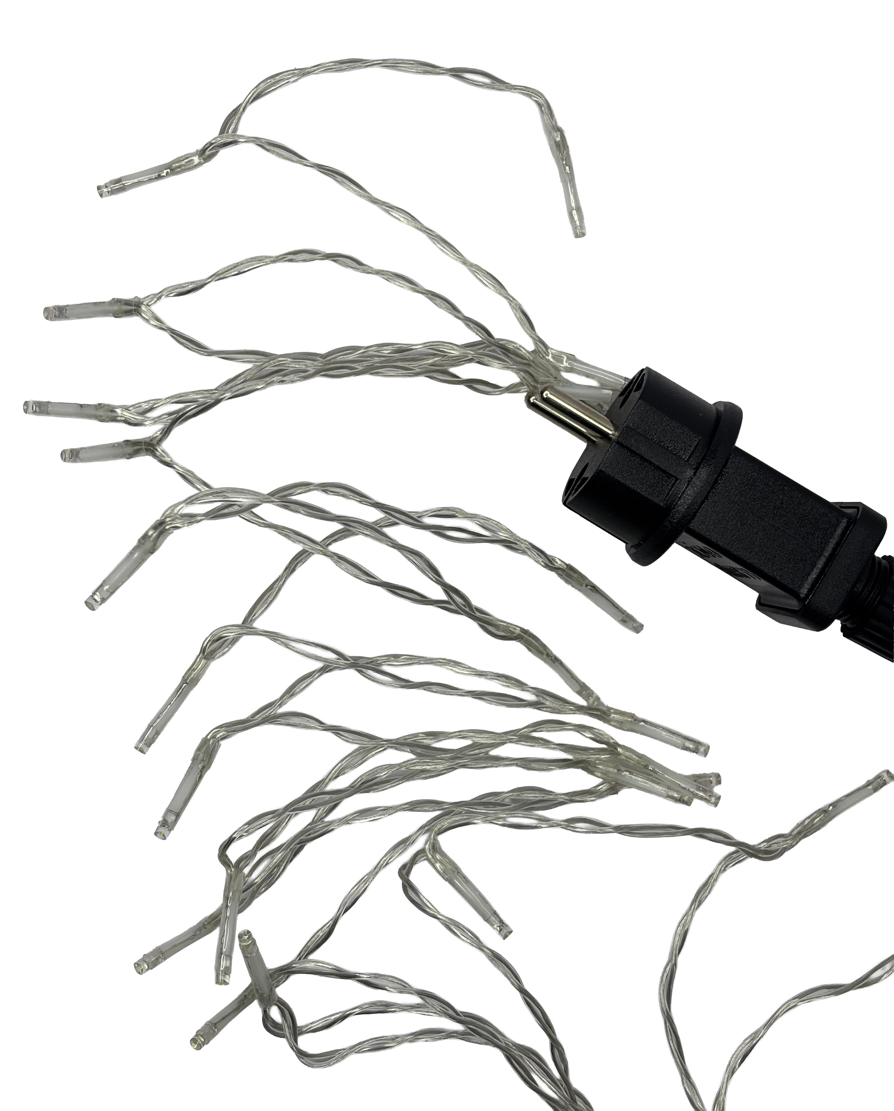 Luminițe de Crăciun Turturi 480LED alb, 2X3m, 12regime