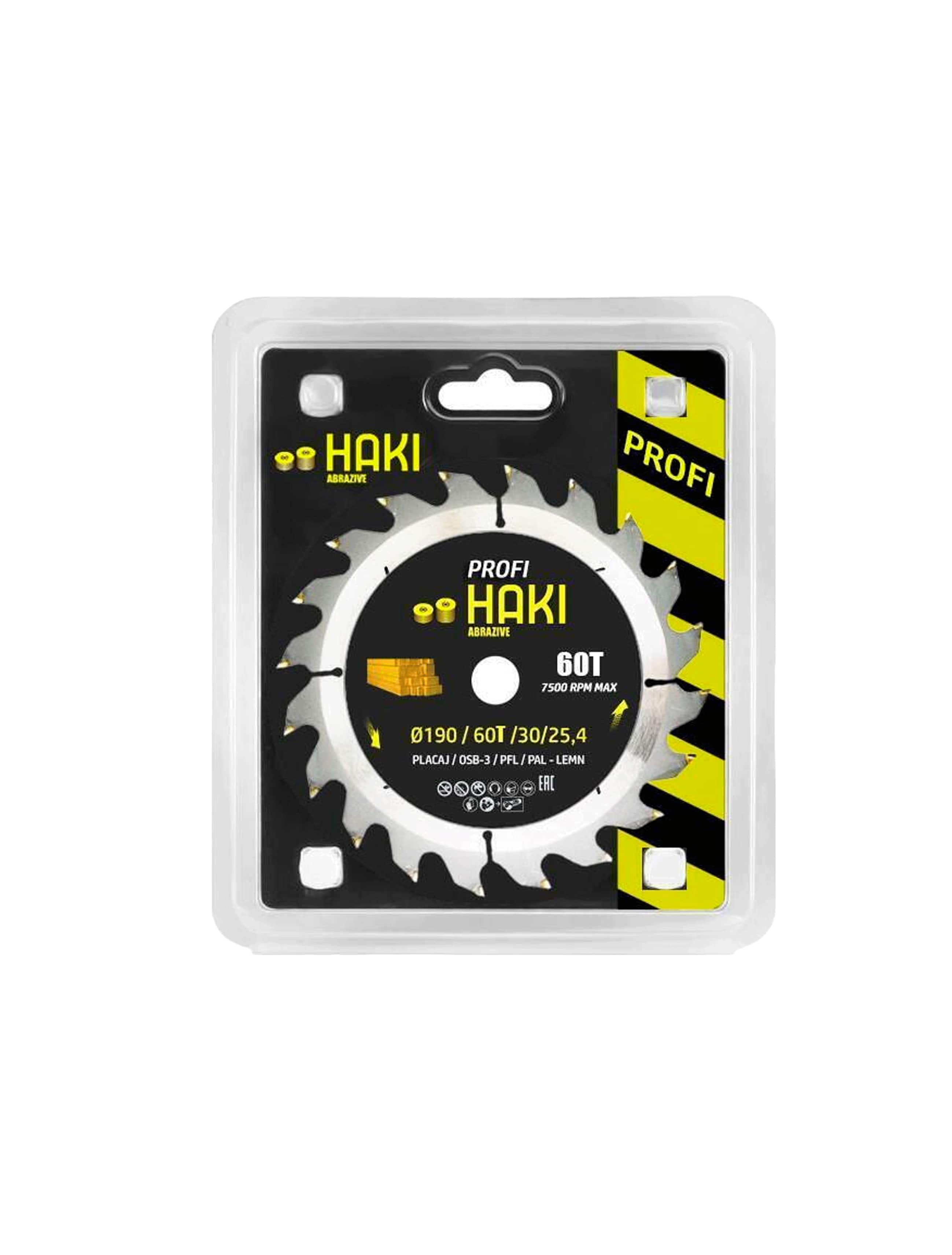 Деревянный диск PROFI 190 60T 30/25.4 HAKI 4603