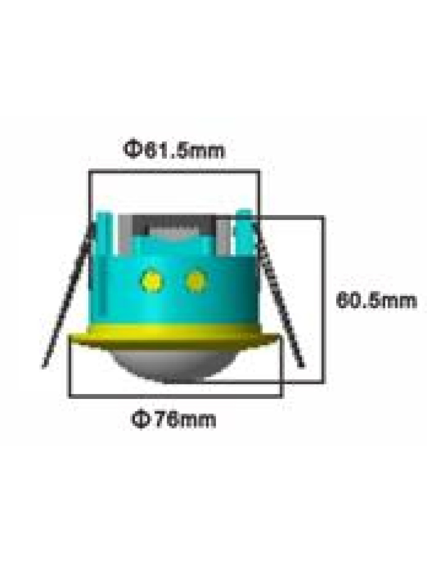 Sensor de mișcare PIR incorporat 1200W IP20 LuminaLED