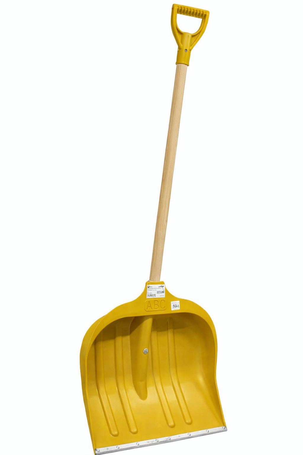 Лопата для снега 485×485 мм зелёная/жёлтая ABC