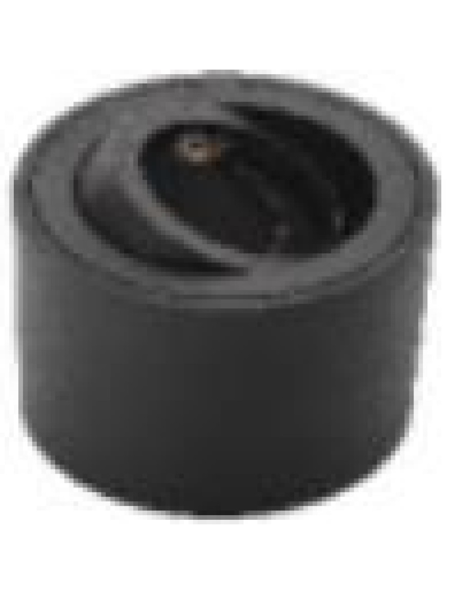 Spot aplicat 80x50 rotund negru (bec slim) Luminaled