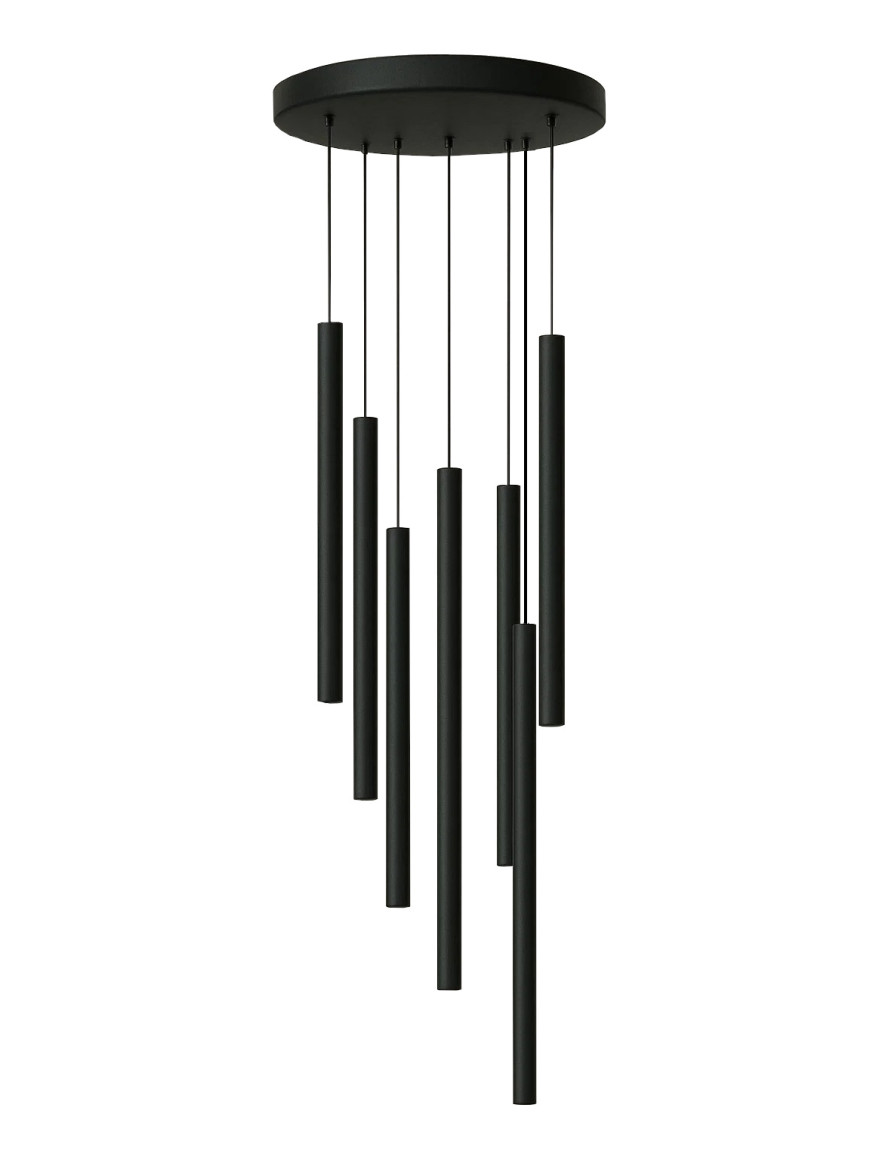 Lustră 7*G9 D300 H1200 IP20 negru LUMINALED