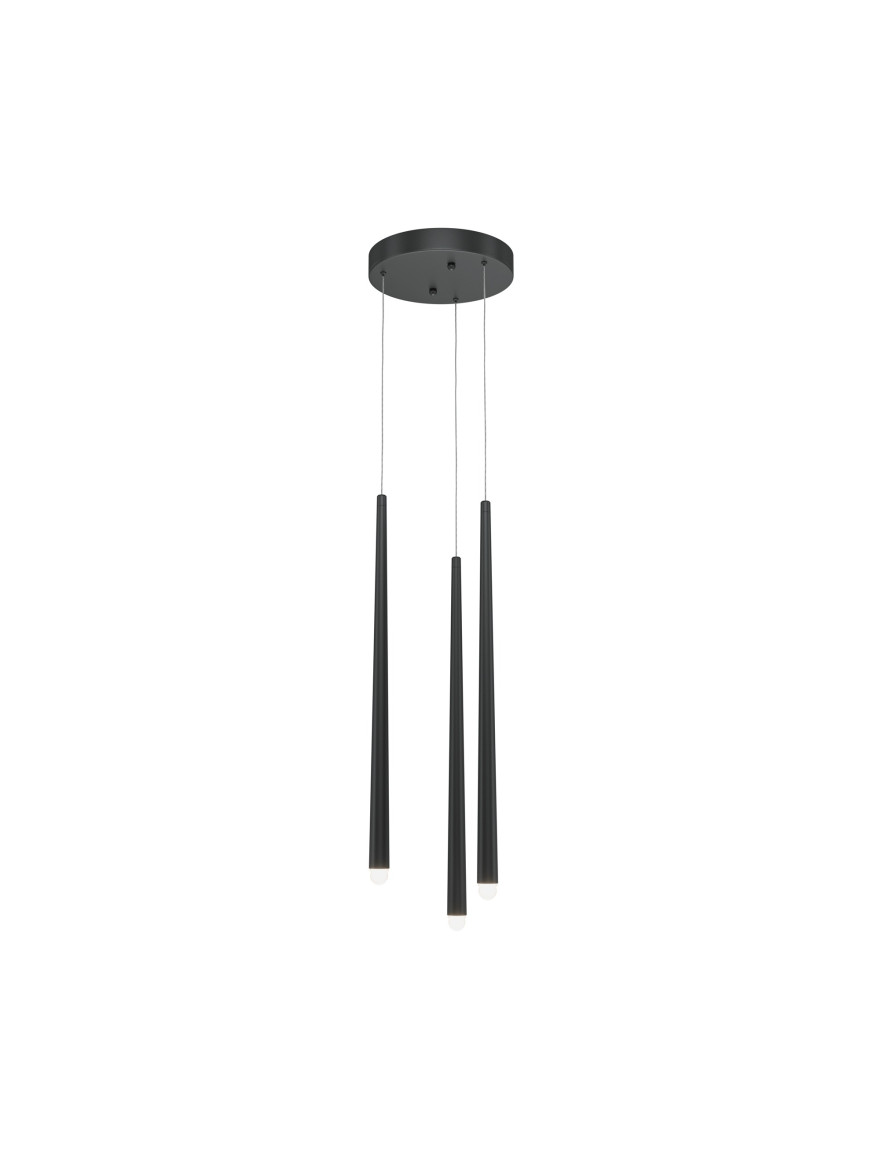 Lustra 3*G9 D180 H1200 IP20 negru LUMINALED