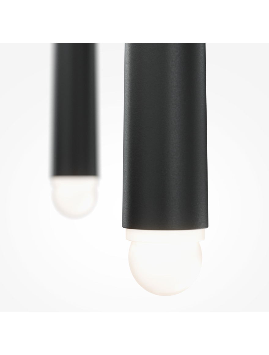 Lustra 3*G9 D180 H1200 IP20 negru LUMINALED