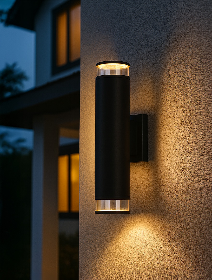 * Corp de iluminare pentru fațade 2XGX53 IP54 negru LUMINALED