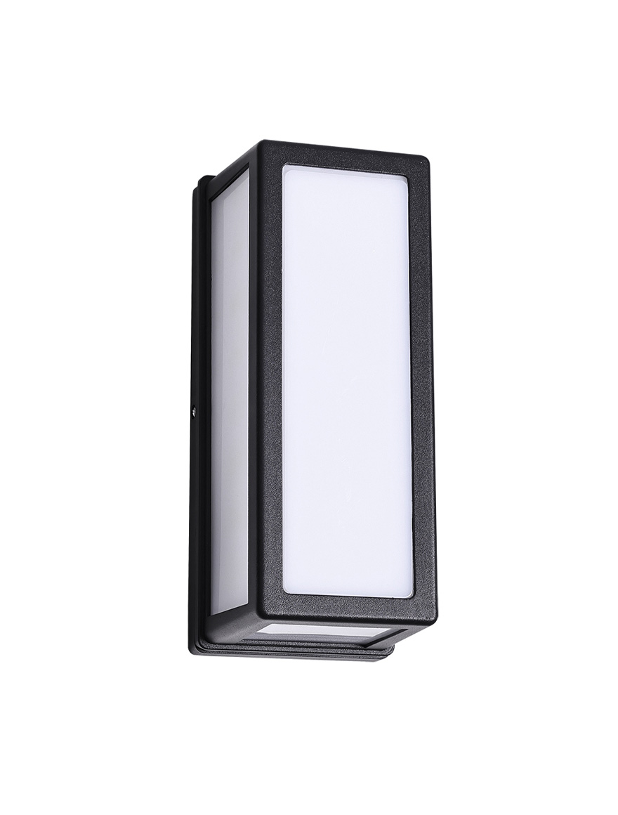 Corp de iluminare LED pentru fațade 8W 3000K IP54 negru LUMINALED