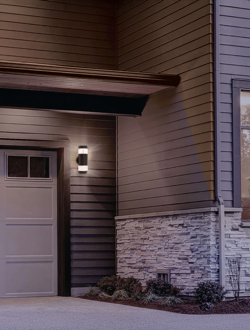 * Corp de iluminare LED pentru fațade 8W 3000K IP54 negru LUMINALED