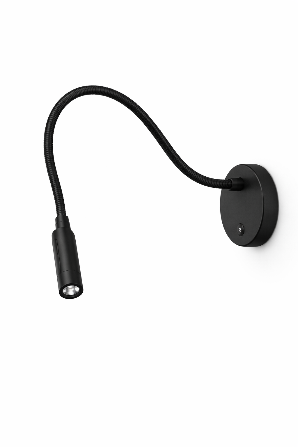 Светодиодный настенный светильник с выключателем 3W 4000K IP20, черный, LUMINALED