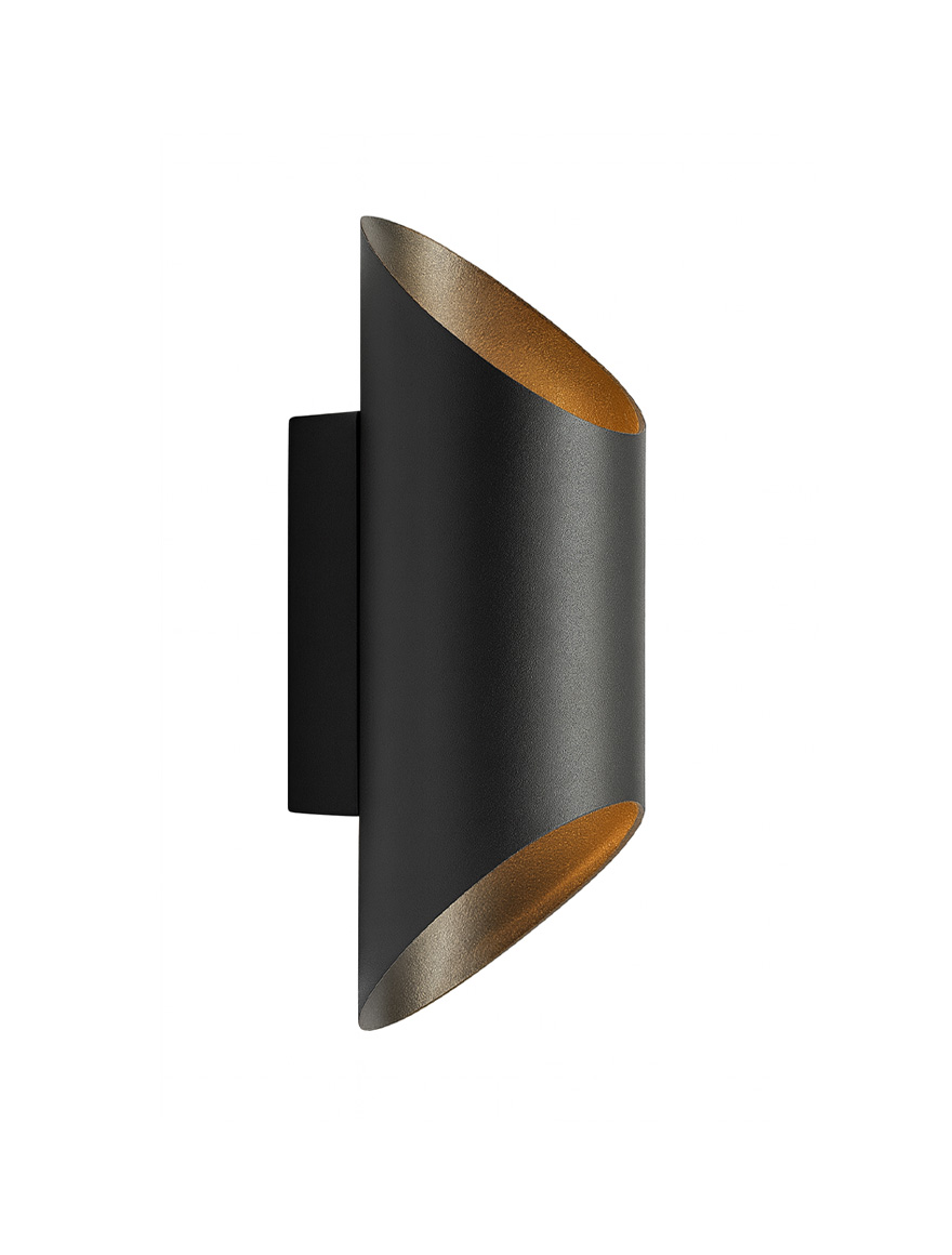 Настенный светильник 1xG9, IP20, 80×100×150 мм, чёрный, LUMINALED