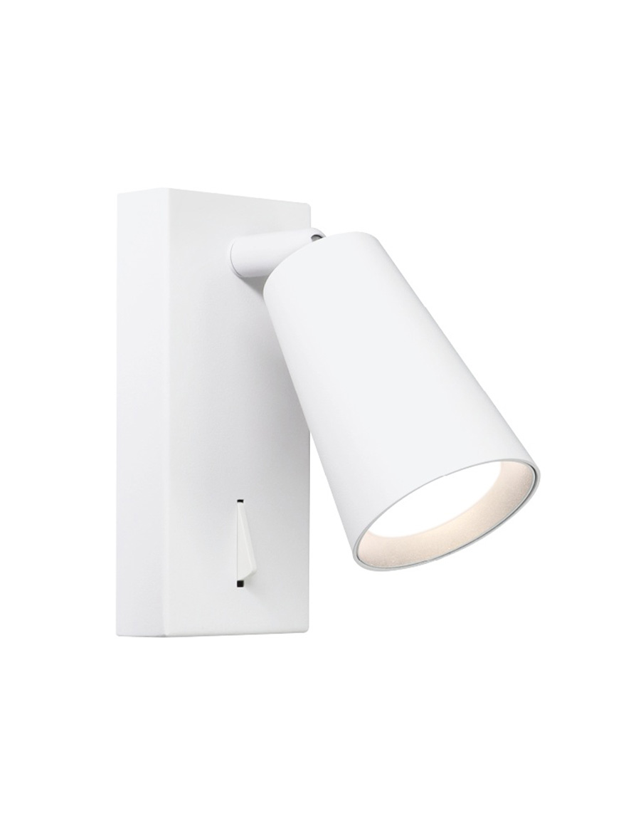 Настенный встраиваемый светильник 1xGU10, IP20, белый, LUMINALED