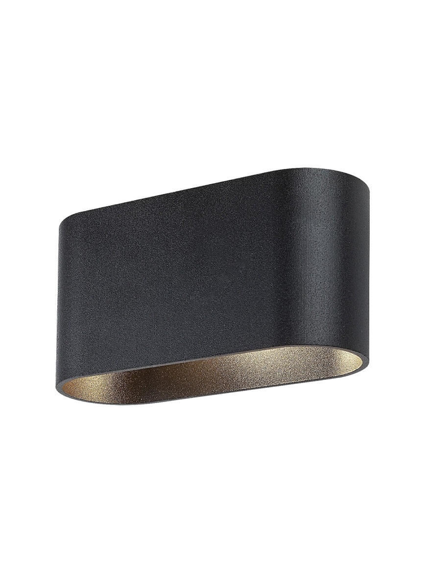 Настенный светильник 1xG9, 160×80 мм, IP20, чёрный, LUMINALED