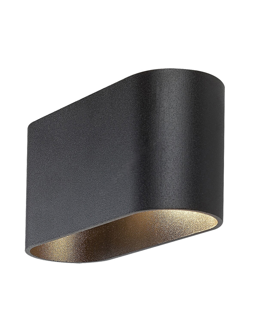 Настенный светильник 1xG9, 160×80 мм, IP20, чёрный, LUMINALED