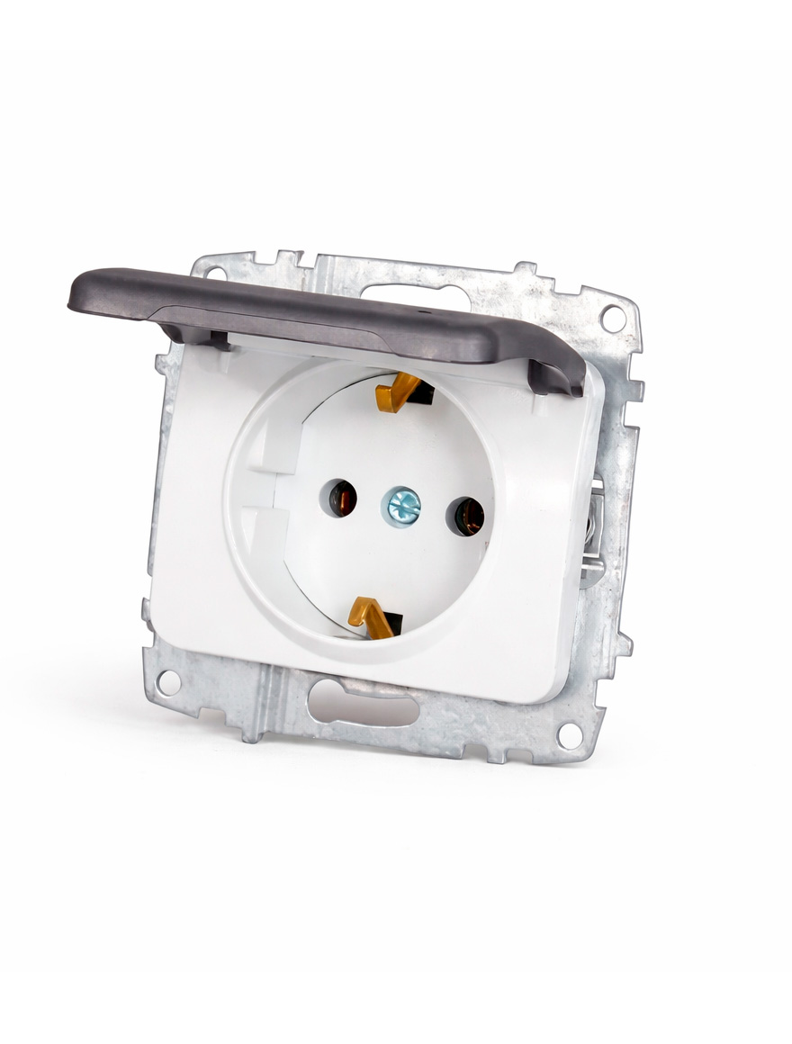 Priză cu CP ST (albă) 1/10/100 EL-BI JAZZ 607-010200-218