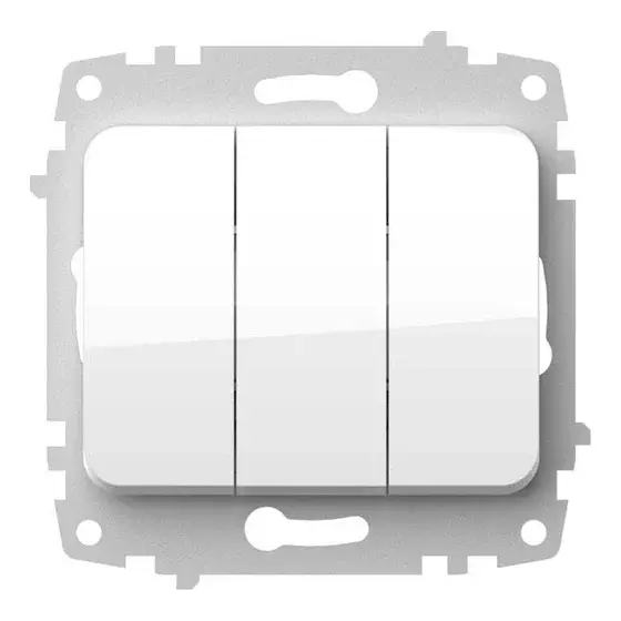 Întrerupător triplu ST (alb) 1/12/120 EL-BI JAZZ 607-010200-254