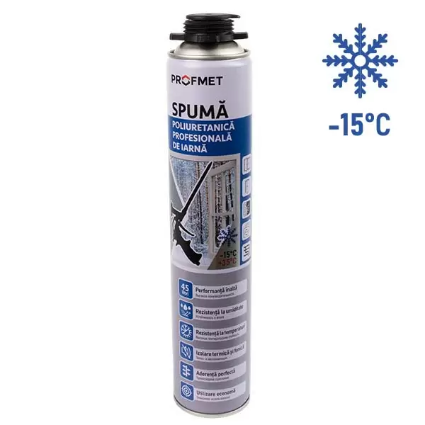 740308 Профессиональный зимний пенополиуретан 850 мл, объем расширения 65 л Profmet