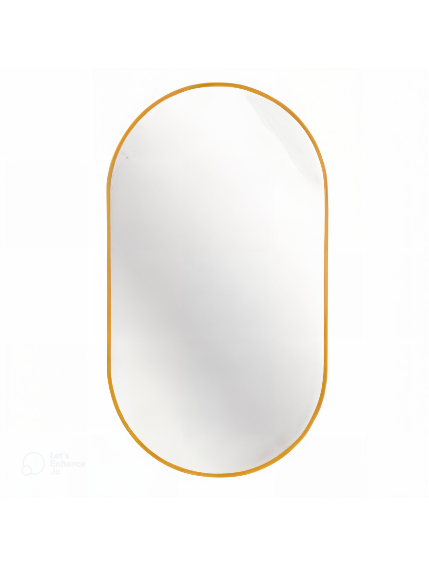 Oglindă baie, aurie, 60x80 cm.