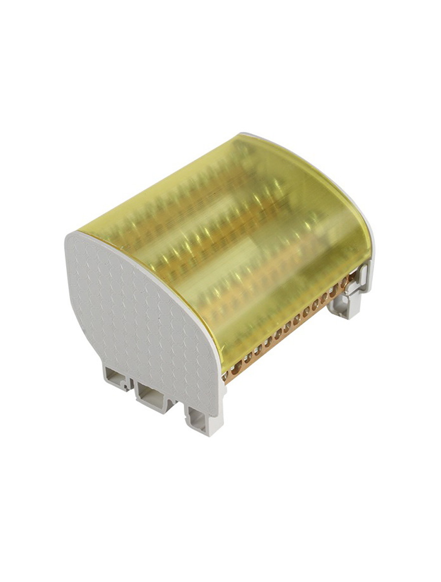 Bloc de distribuție 4x12 șuruburi pe șină DIN 125А MUTLUSAN