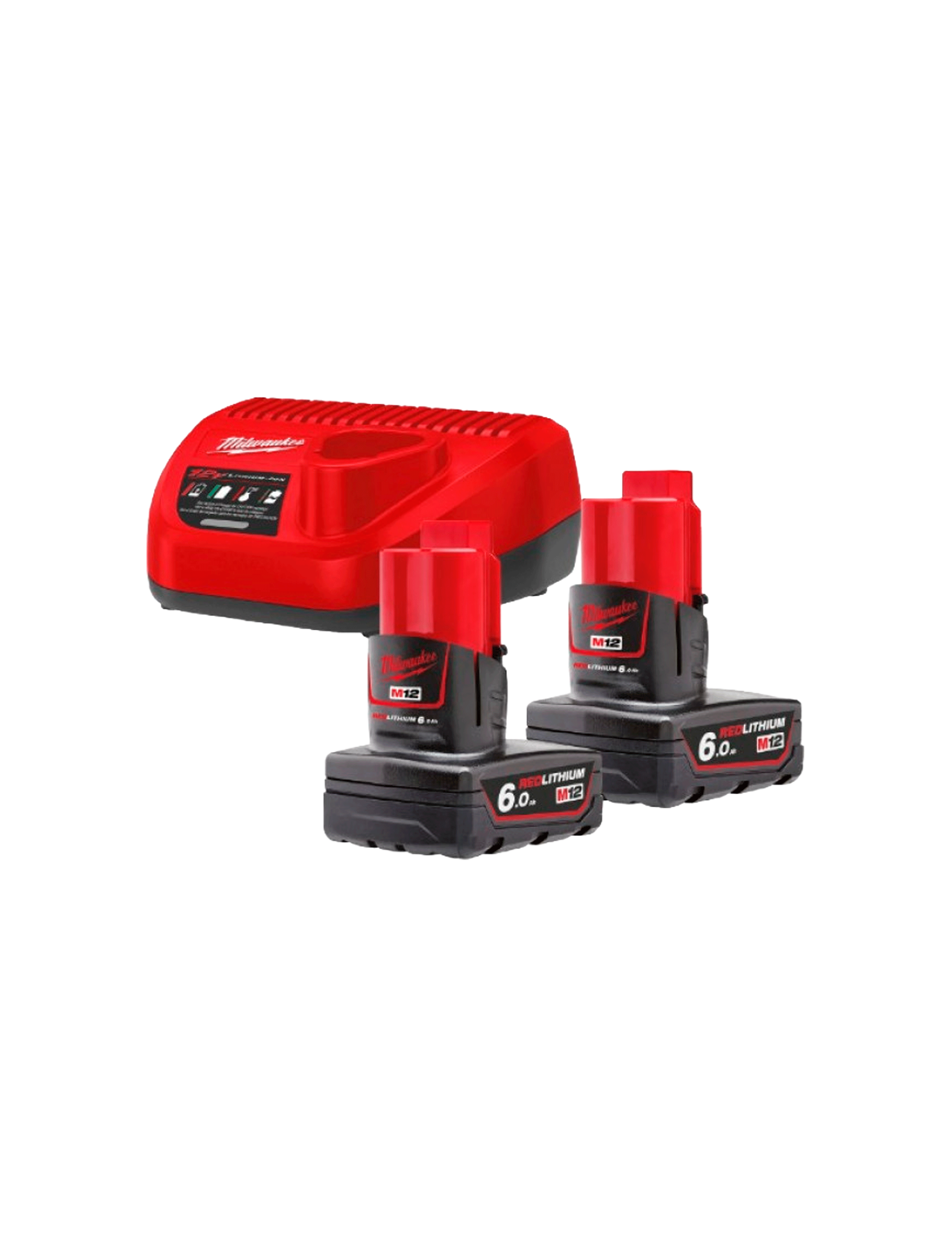 Комплект зарядного устройства + 2 аккумулятора Milawukee 6 Ач M12NRG-602 NRG 4933451903