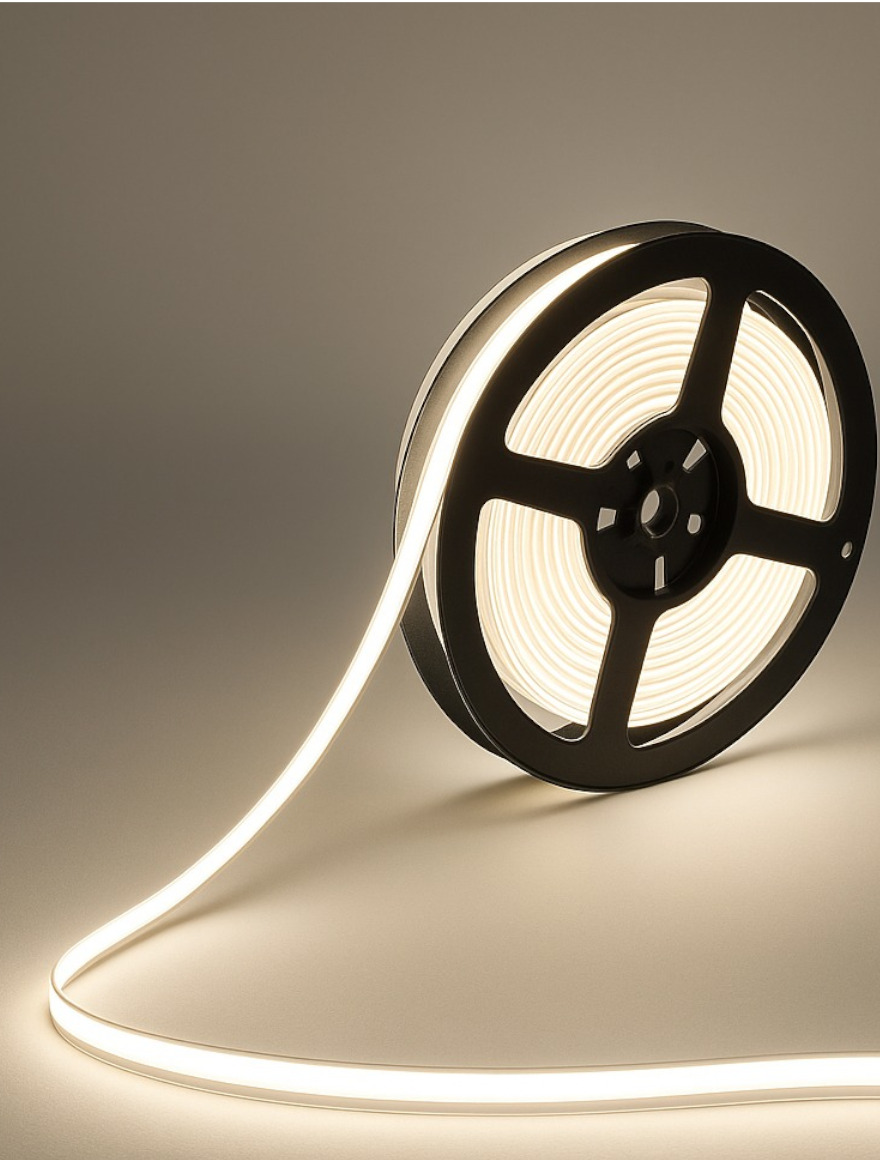 Bandă LED COB FREE CUT 300leds,24V,10w/m,8mm,3000K,IP20 5M LuminaLED