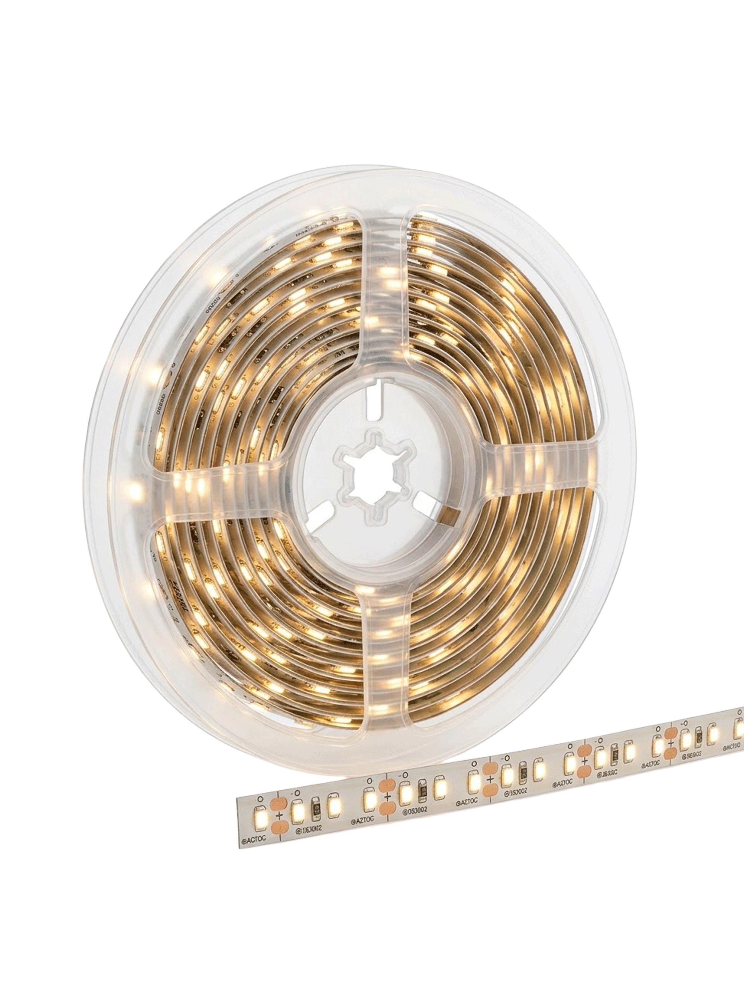 Светодиодная лента SMD2835, 180leds, 24В, 14.4Вт/м, 10мм, 3000K, 100лм/Вт, 5м, IP20