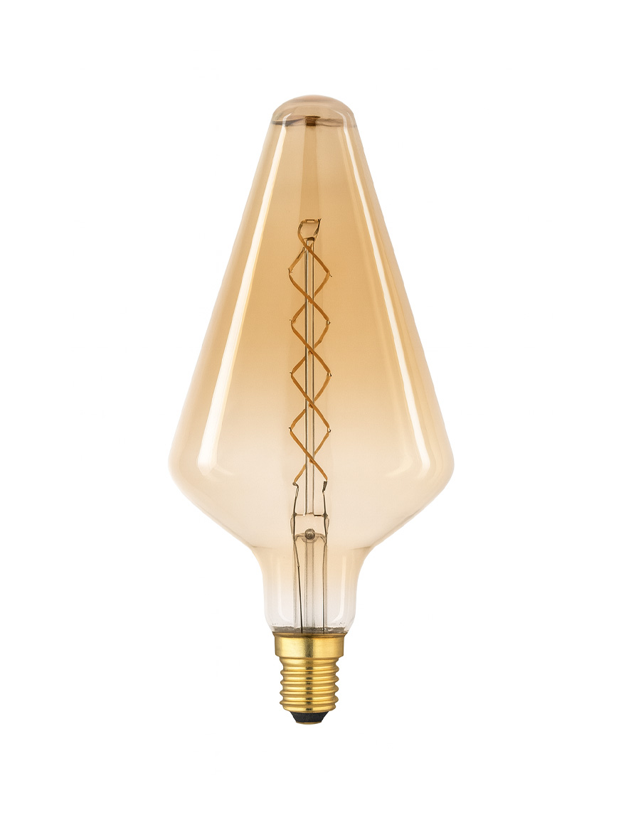 Светодиодная лампа накаливания янтарного цвета 8 Вт E27 2200 К LuminaLED