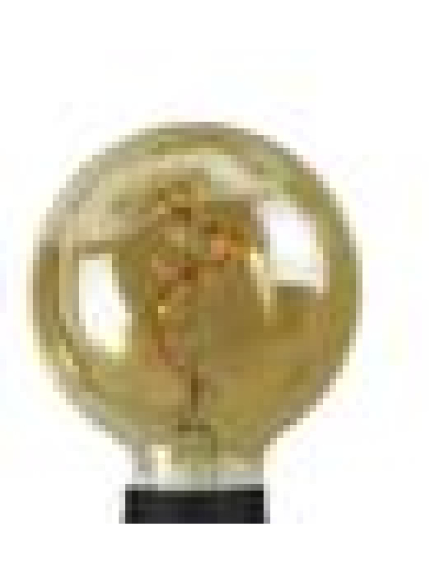 Bec LED filament dec. amber G95 4W E27 2200K LuminaLED