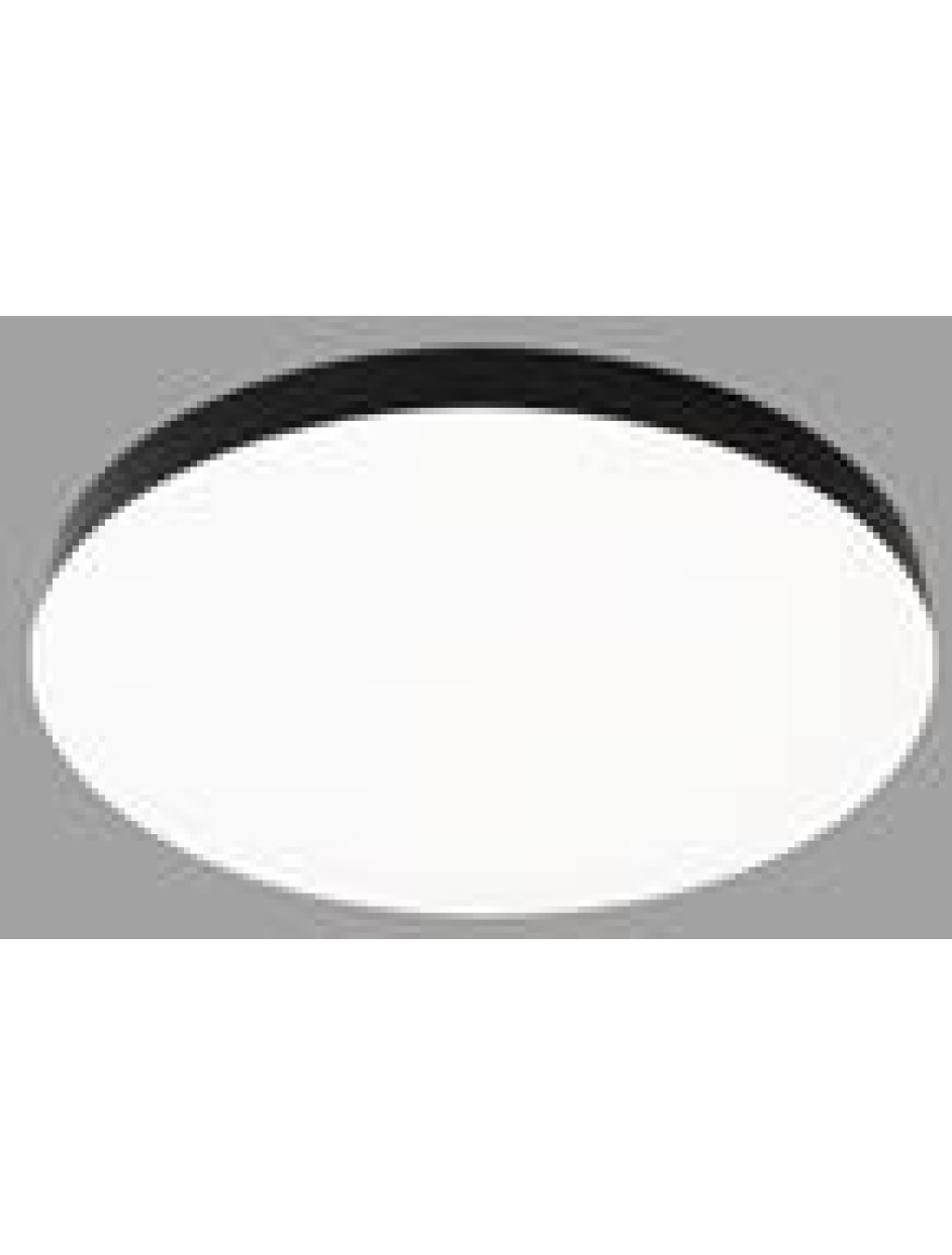 Plafonieră LED 36W 3000K-6500K D400mm IP44 neagră LuminaLED