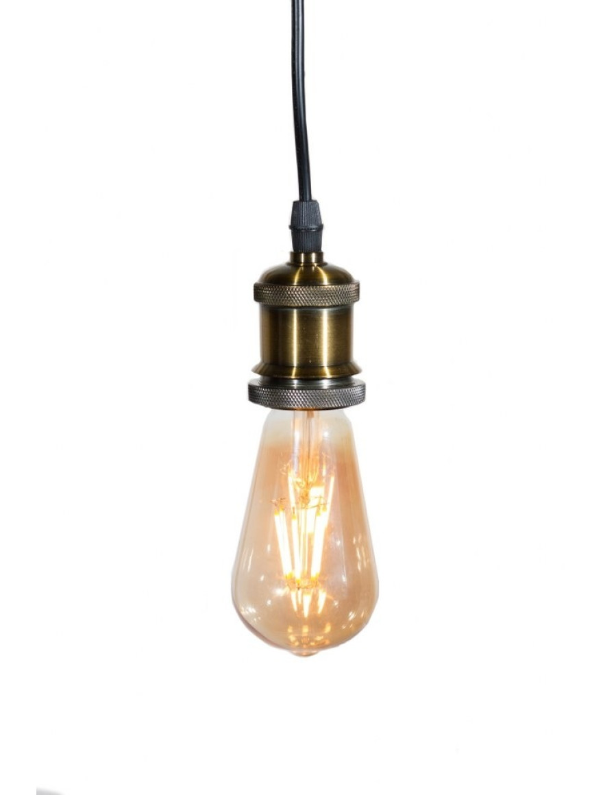 Bec LED filament dec. amber ST64 4W E27 2700K LuminaLED