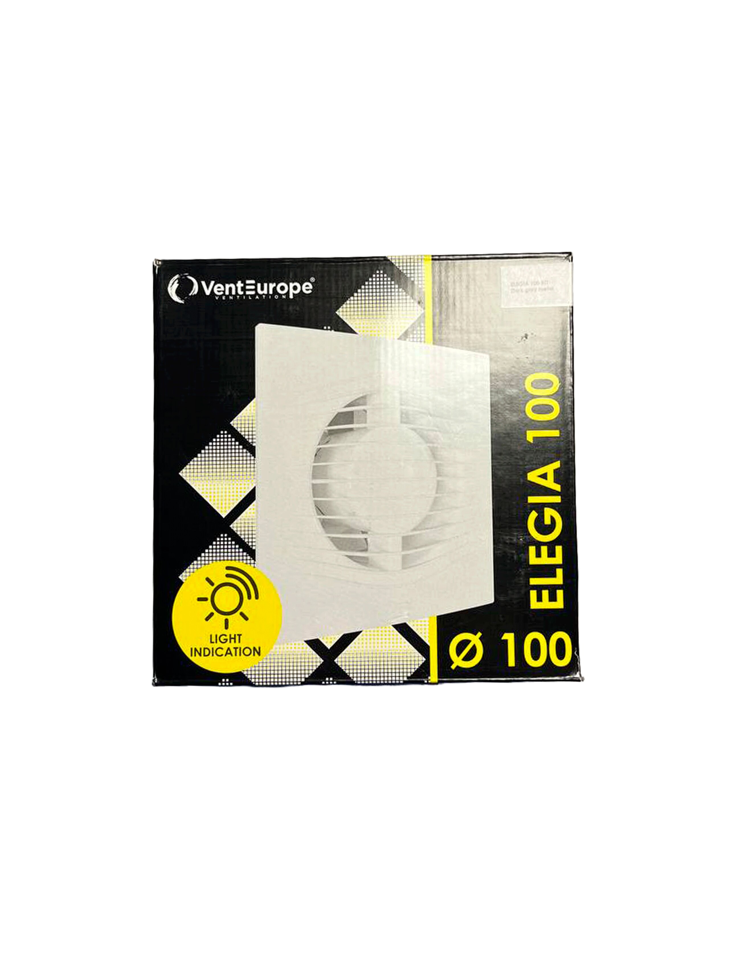 Ventilator evacuare design cu supapă VentEurope ELEGIA 100 BD Dark Gray Metal D100