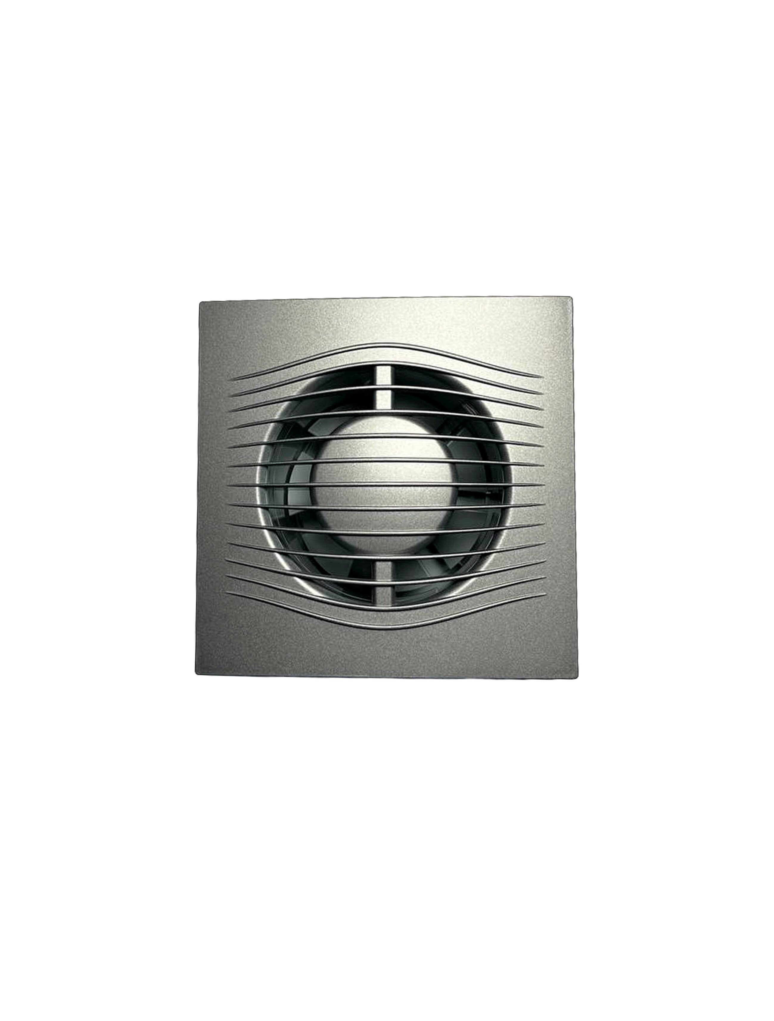 Ventilator evacuare design cu supapă VentEurope ELEGIA 100 BD Dark Gray Metal D100