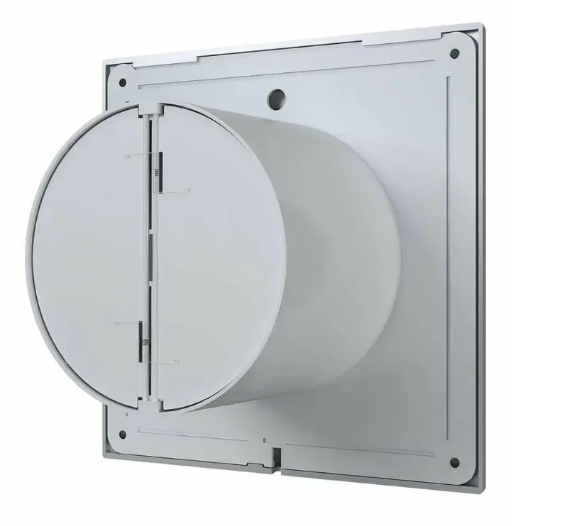 Ventilator evacuare design cu supapă VentEurope ELEGIA 100 BD Gray Metal D100