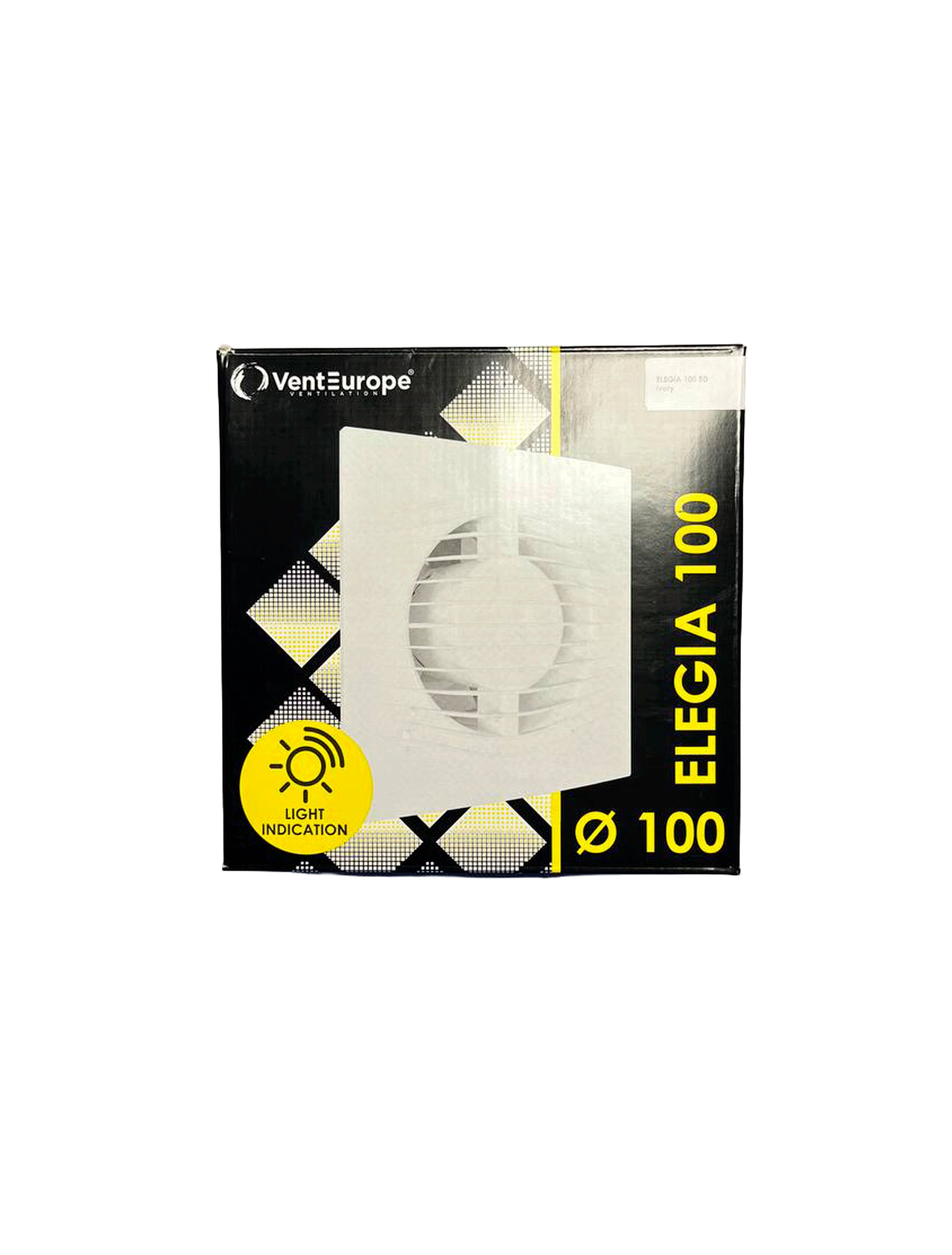 Дизайнерский вытяжной вентилятор с обратным клапаном VentEurope ELEGIA 100 BD D100, цвет слоновая кость (айвори)