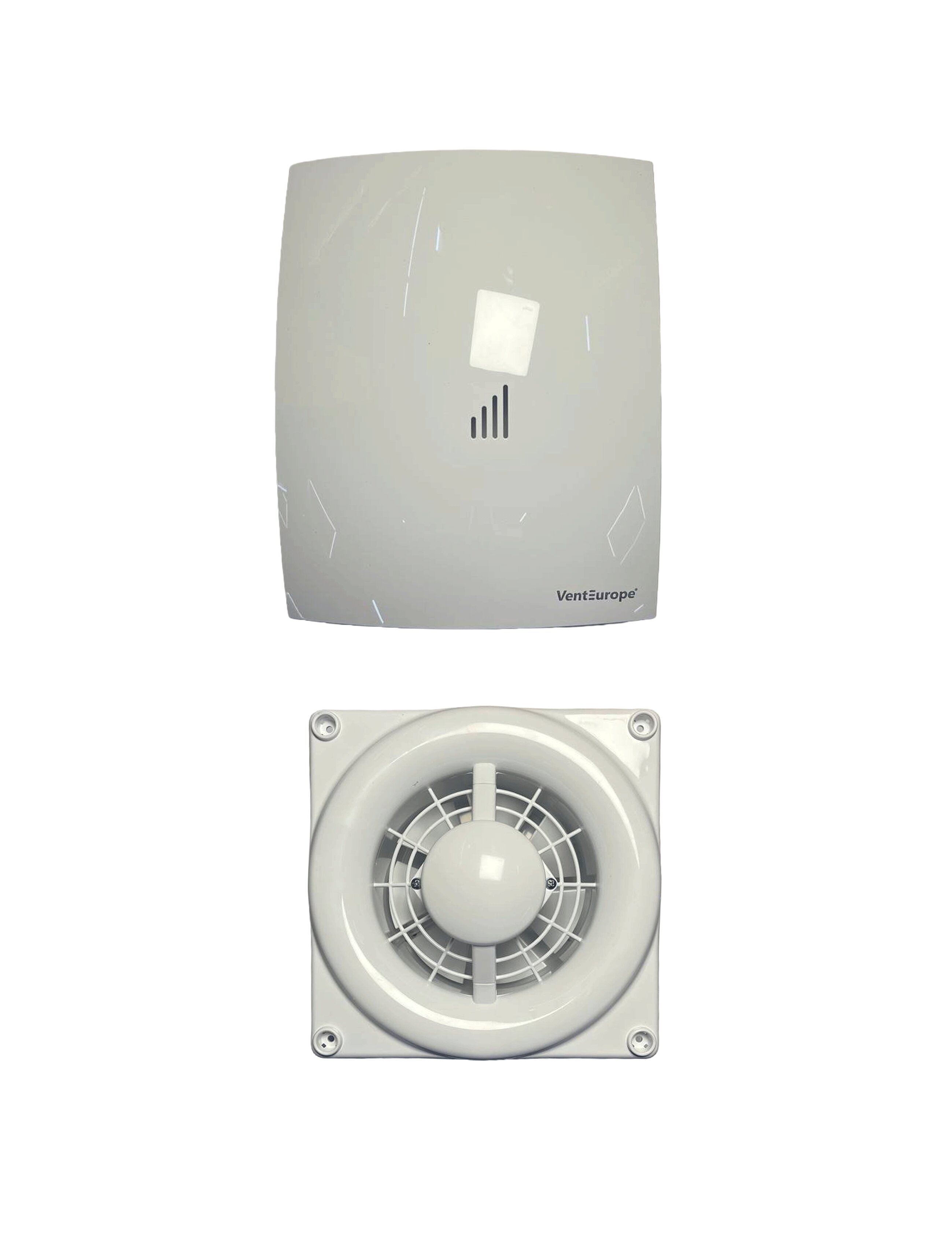Осевой вытяжной вентилятор с обратным клапаном VentEurope FRESH 125 BD, белый
