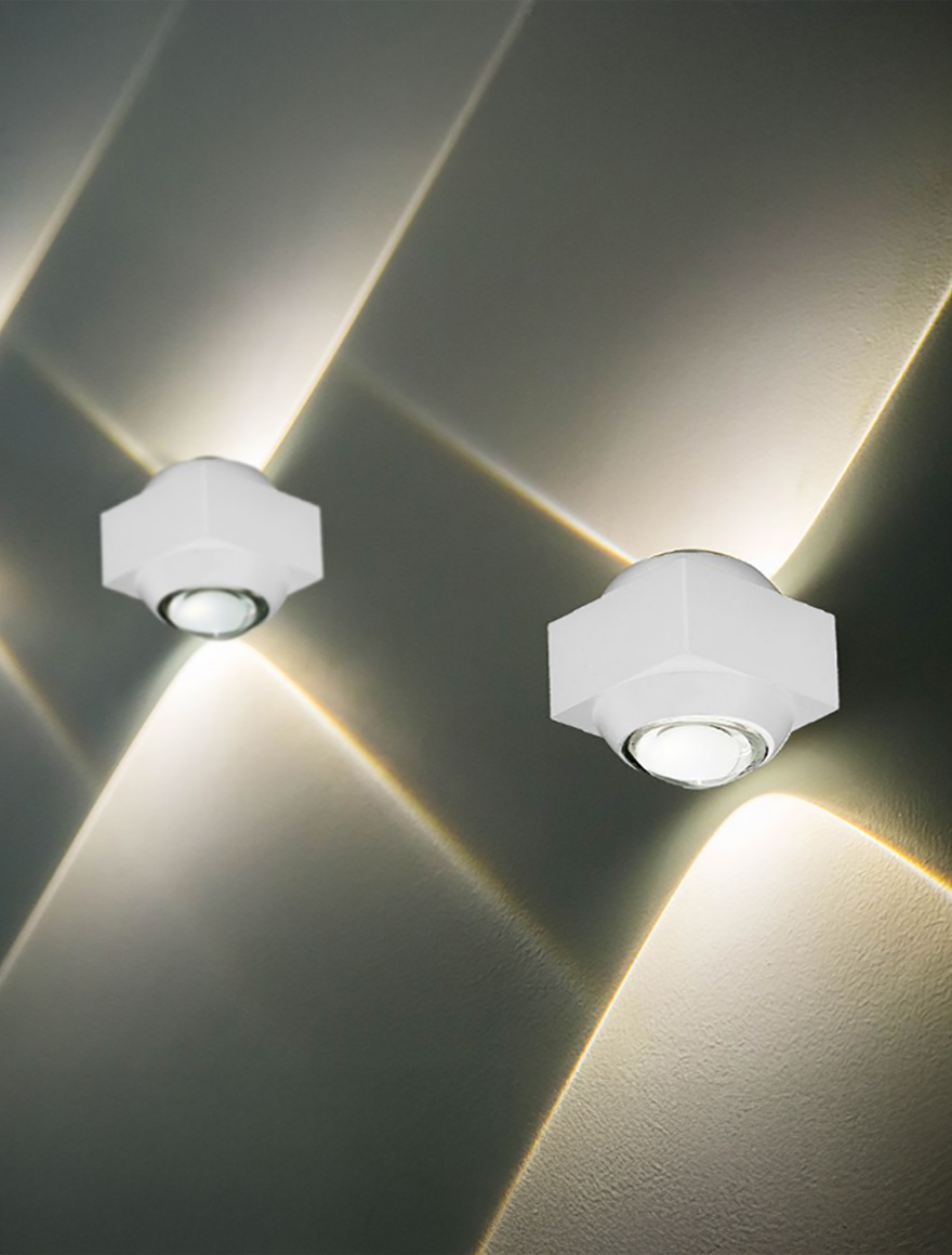 Наружный LED-светильник 2W, 3000K, IP54, белый, V-TAC