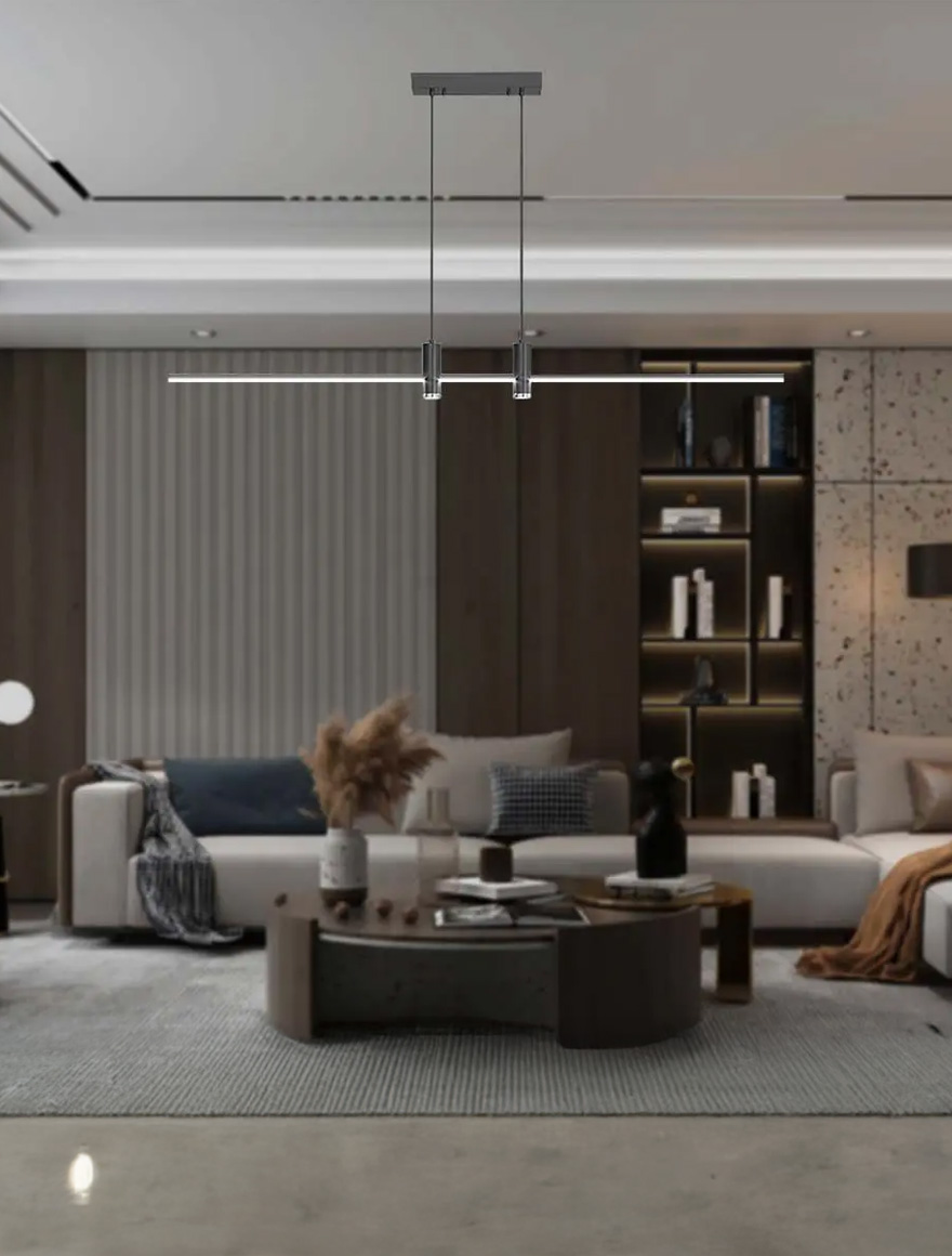 Lustra LED 19W 2160Lm 4000K 800mm negru V-TAC