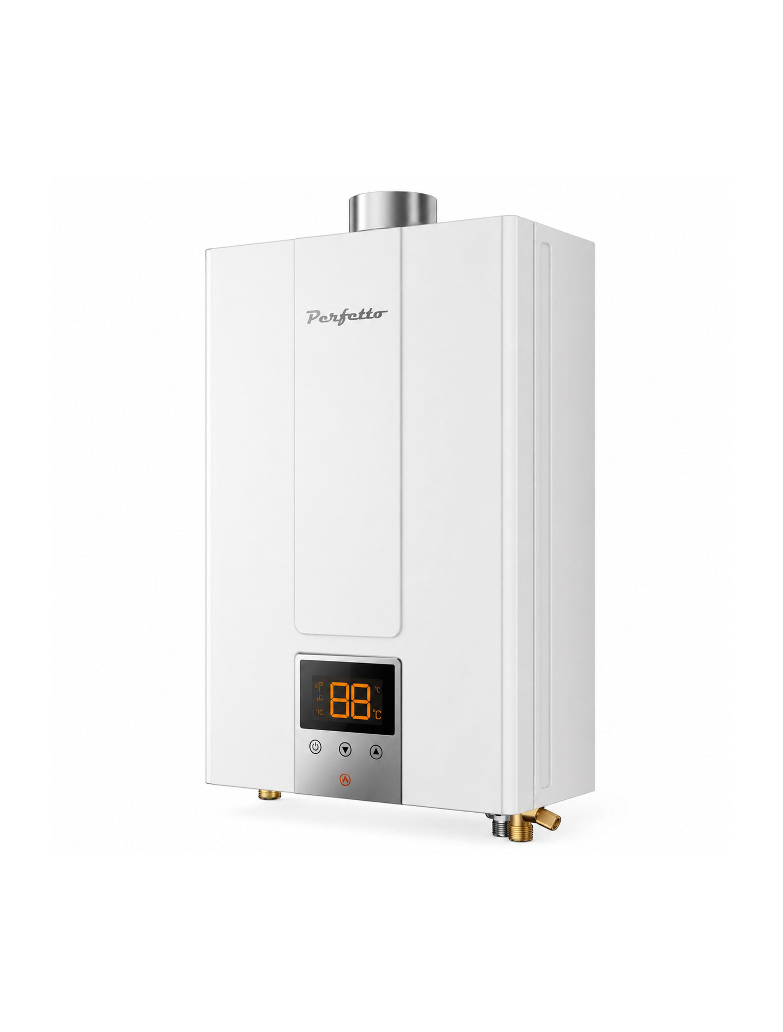 Газовый проточный водонагреватель Perfetto 12K3S GN с закрытой камерой сгорания (с комплектом) 53-025