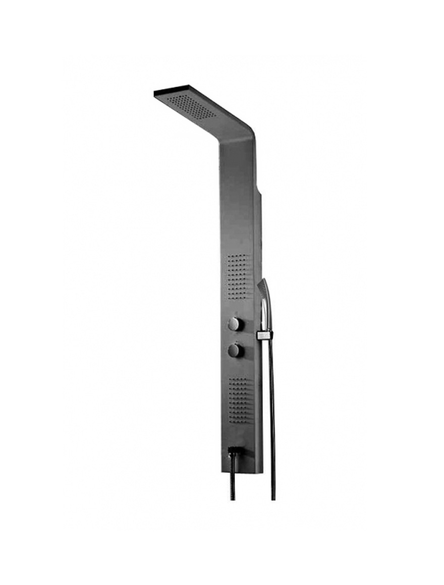 Coloană duș cu hidromasaj ALUMINIU L.16xH.150cm