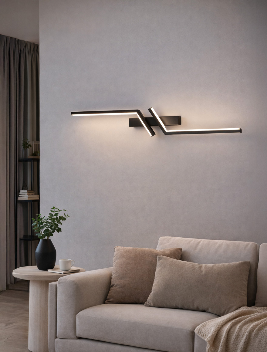 Светильник LED 16W 4000K 680 мм черный LUMINALED