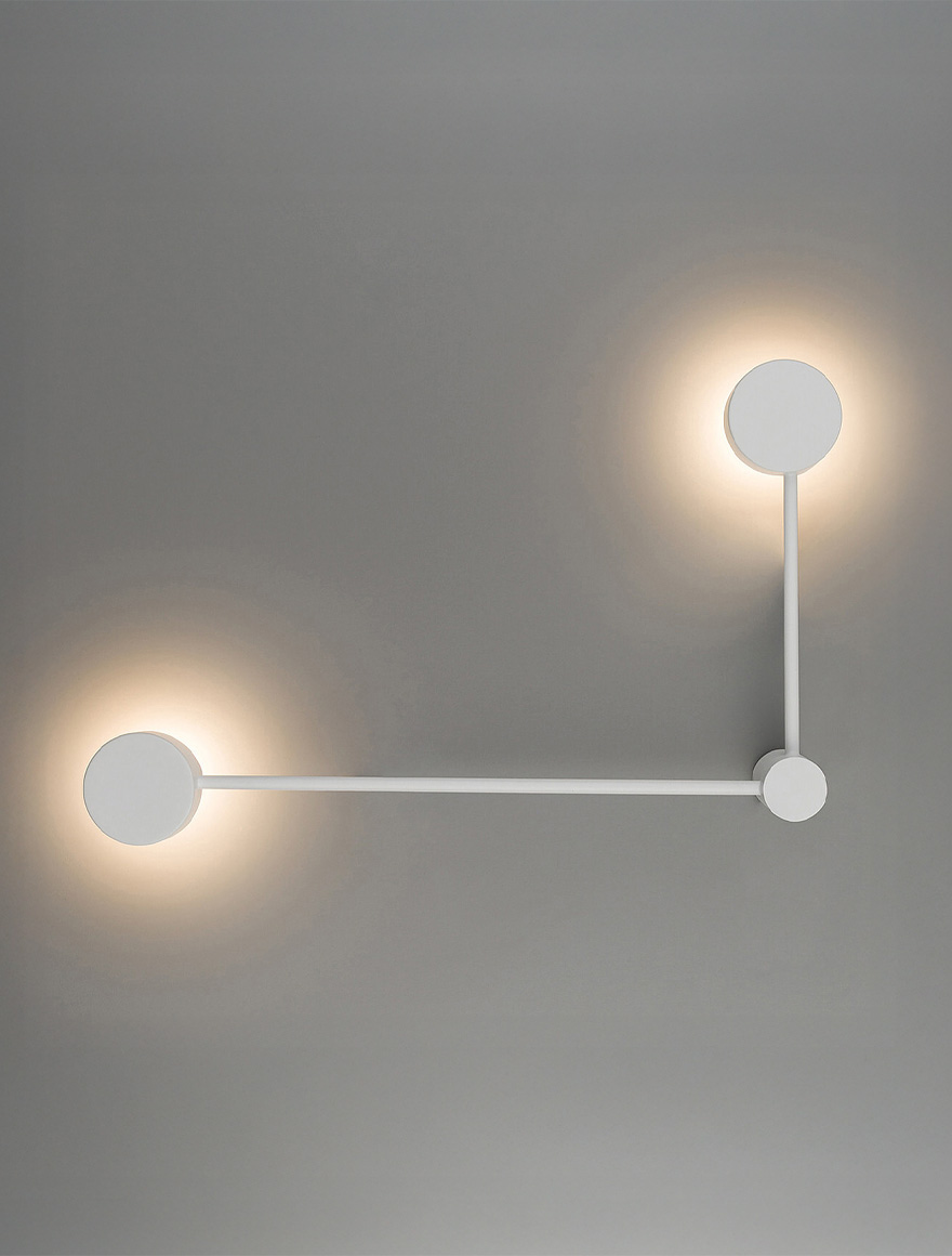 Настенный светильник 2xGX53, белый, LUMINALED