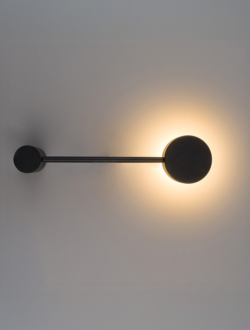 Настенный светильник 1xGX53, чёрный, LUMINALED