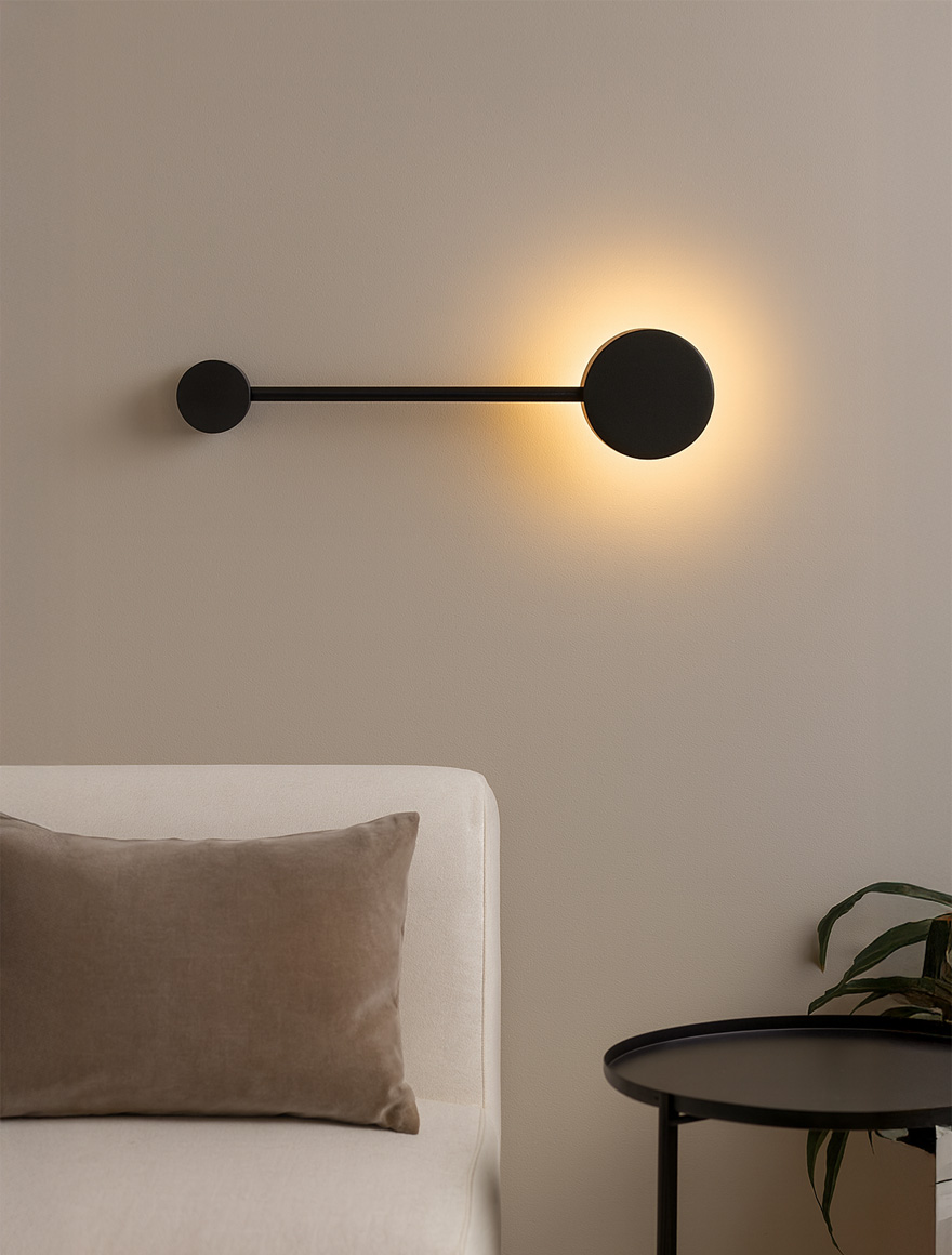 Настенный светильник 1xGX53, чёрный, LUMINALED