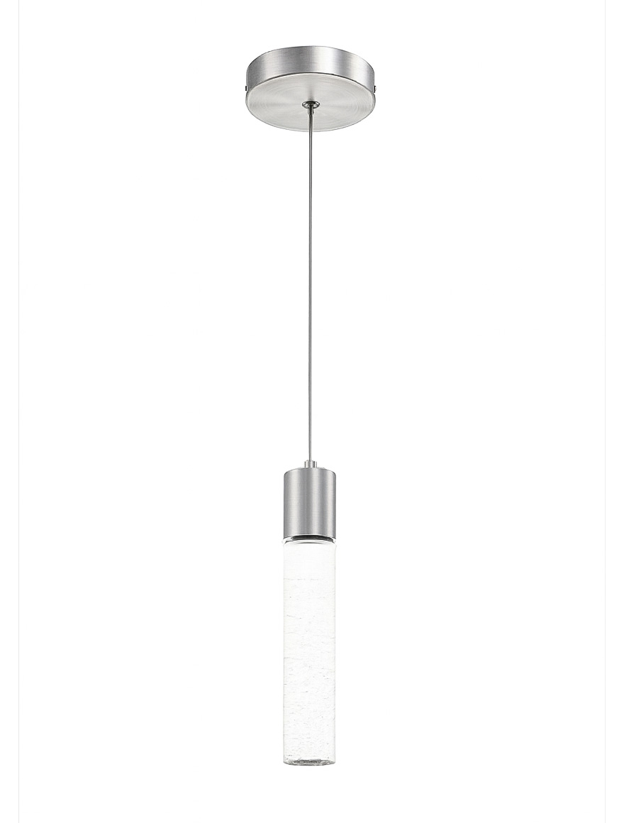 Lustră LED VG 3W 4000K D60 H300 negru+transparent VP42069-1 CL BK Luminaled