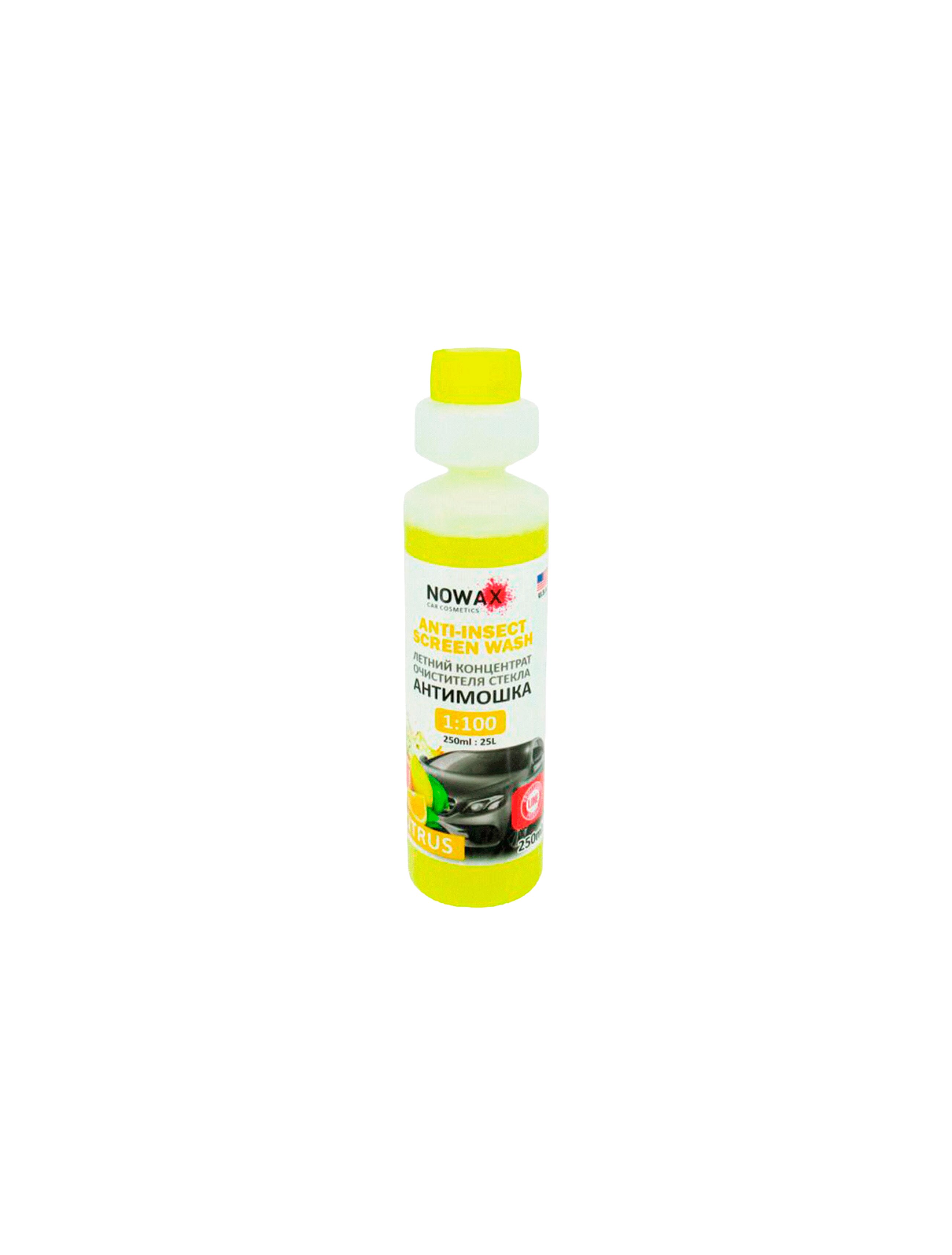 Концентрат для чистки стекол NOWAX вишня NX25225, 250 мл