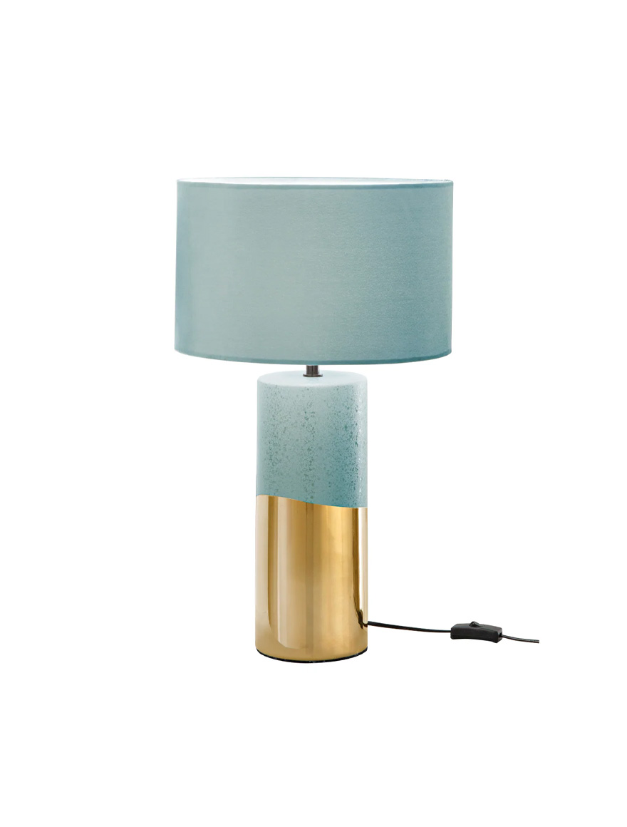 Настольная лампа TATAKA 1xE27, бирюзовая, Faneurope